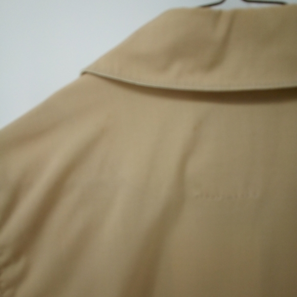 London Fog Lightweight Tan Drawstring Weatherwear Jacket 12 Reg Button - Picture 6 of 9